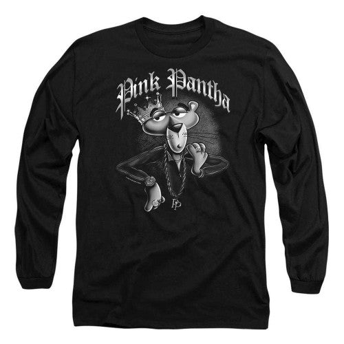Front - Pink Panther Unisex Adult Pink Pantha Long-Sleeved T-Shirt