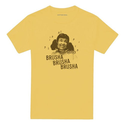 Front - Grease Unisex Adult Brusha Brusha Brusha T-Shirt