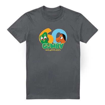 Front - Gumby Unisex Adult 60th T-Shirt
