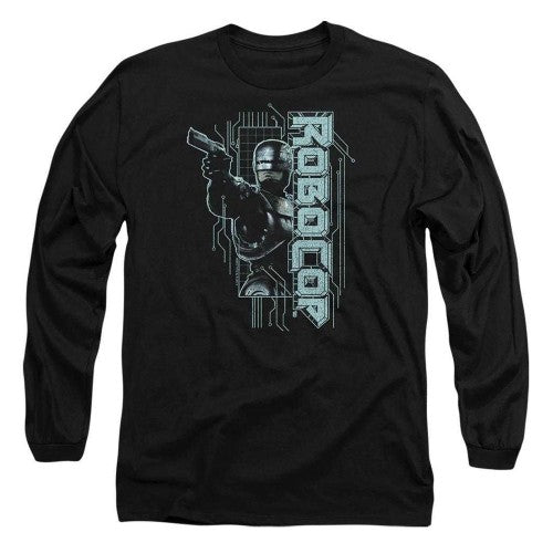 Front - Robocop Unisex Adult Murphy Split Long-Sleeved T-Shirt