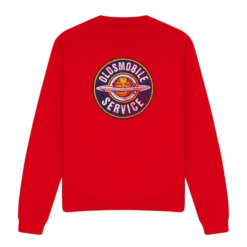 Front - Oldsmobile Unisex Adult Service Vintage Sweatshirt