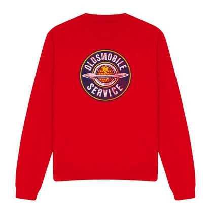 Front - Oldsmobile Unisex Adult Service Vintage Sweatshirt