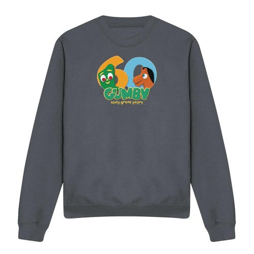 Front - Gumby Unisex Adult 60th Sweatshirt