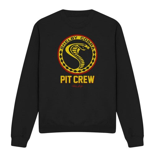 Front - Carroll Shelby Unisex Adult Pit Crew Vintage Badge Sweatshirt