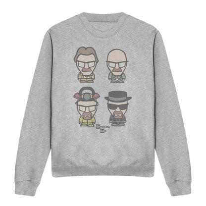 Front - Breaking Bad Unisex Adult Faces Of Walt Heather Sweatshirt