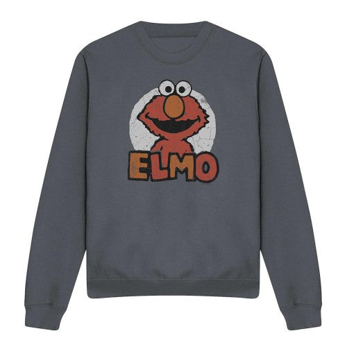 Front - Sesame Street Unisex Adult Elmo Sweatshirt