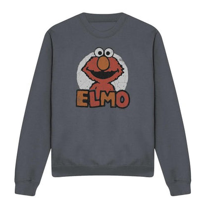 Front - Sesame Street Unisex Adult Elmo Sweatshirt