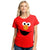 Front - Sesame Street Womens/Ladies Elmo Face T-Shirt