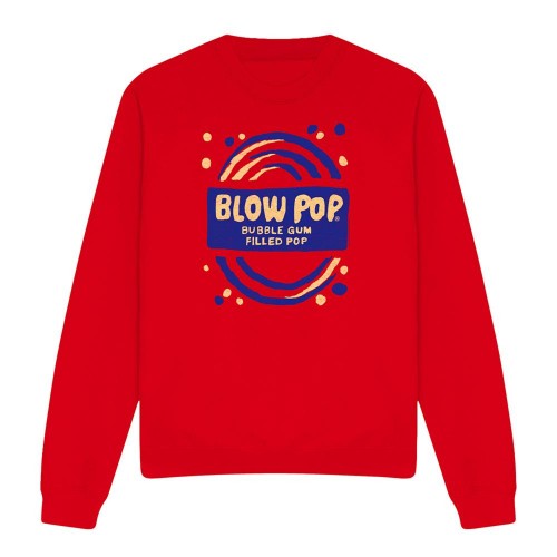 Front - Tootsie Roll Unisex Adult Blow Pop Rough Sweatshirt