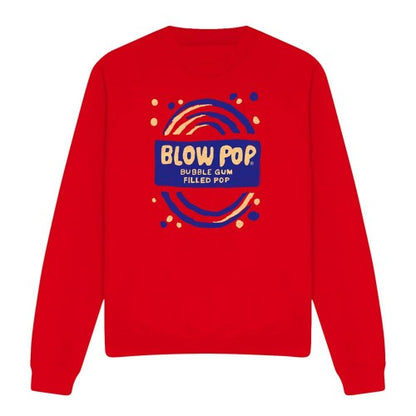 Front - Tootsie Roll Unisex Adult Blow Pop Rough Sweatshirt