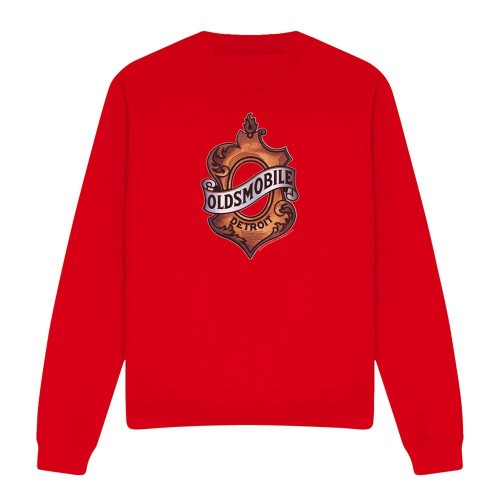 Front - Oldsmobile Unisex Adult Detroit Emblem Sweatshirt