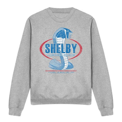 Front - Carroll Shelby Unisex Adult American Racing Heather Sweatshirt