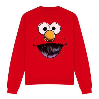 Front - Sesame Street Unisex Adult Retro Elmo Sketch Sweatshirt