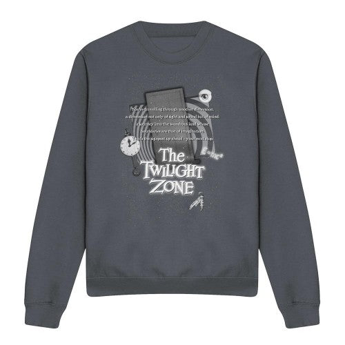Front - The Twilight Zone Unisex Adult Monologue Sweatshirt