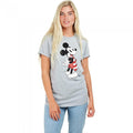 Front - Disney Womens/Ladies Mickey Scarf Heather T-Shirt