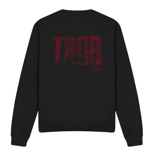 Front - Thor Unisex Adult Text Sweatshirt