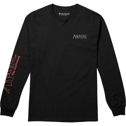 Front - Magic The Gathering Mens Retro Back Print Long-Sleeved T-Shirt