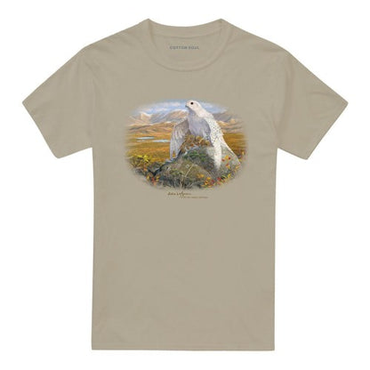 Front - Wildlife Unisex Adult Gyrfalcon T-Shirt