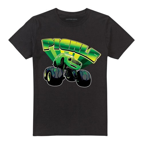 Front - Blaze & The Monster Machines Unisex Adult Pickle Badge T-Shirt