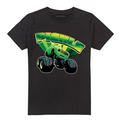Front - Blaze & The Monster Machines Unisex Adult Pickle Badge T-Shirt