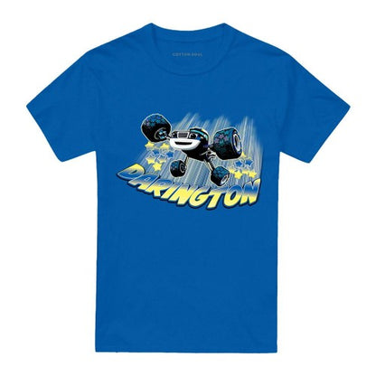Front - Blaze & The Monster Machines Unisex Adult Darington Badge T-Shirt