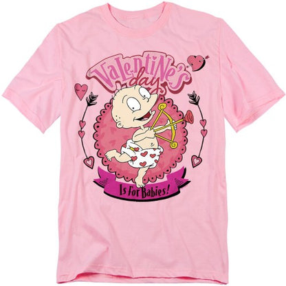 Front - Rugrats Unisex Adult Valentine´S Day Is For Babies Tommy Pickles T-Shirt