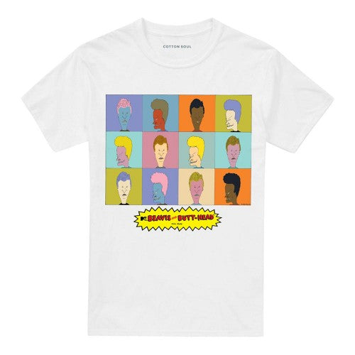 Front - Beavis & Butthead Unisex Adult Pop Art T-Shirt
