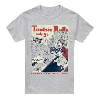 Front - Tootsie Roll Unisex Adult Roll A Hit T-Shirt