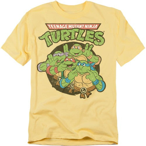 Front - Teenage Mutant Ninja Turtles Unisex Adult Silly Turtles T-Shirt