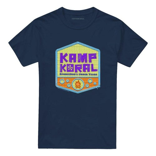 Front - Kamp Koral: SpongeBob´s Under Years Unisex Adult Patch Logo T-Shirt