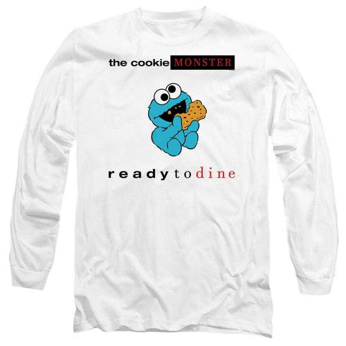 Front - Sesame Street Unisex Adult Ready To Dine Long-Sleeved T-Shirt