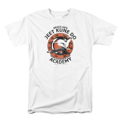 Front - Bruce Lee Mens Academy T-Shirt