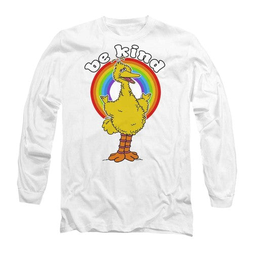 Front - Sesame Street Unisex Adult Be Kind Long-Sleeved T-Shirt