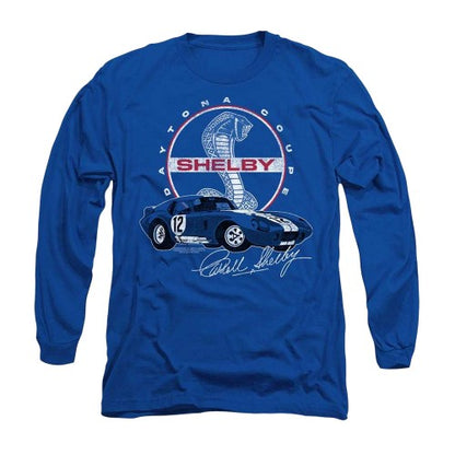 Front - Carroll Shelby Unisex Adult Daytona Coupe Circle Logo Long-Sleeved T-Shirt