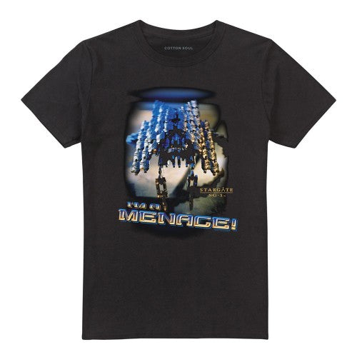 Front - Stargate SG-1 Unisex Adult I´m A Menace T-Shirt