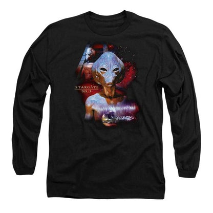 Front - Stargate SG-1 Unisex Adult The Asgard Long-Sleeved T-Shirt