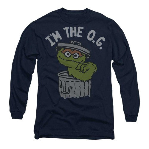 Front - Sesame Street Unisex Adult I´m The O.G Long-Sleeved T-Shirt