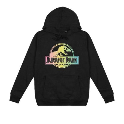 Front - Jurassic Park Womens/Ladies Gradient Logo Hoodie