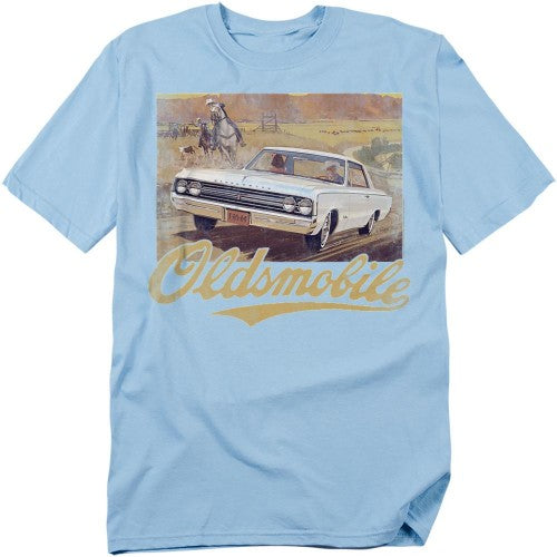 Front - Oldsmobile Unisex Adult Western T-Shirt