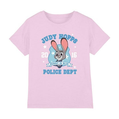 Front - Zootopia 2 Childrens/Kids Police Dept Judy Hopps T-Shirt