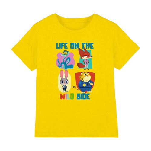 Front - Zootopia 2 Childrens/Kids Life On The Wild Side T-Shirt