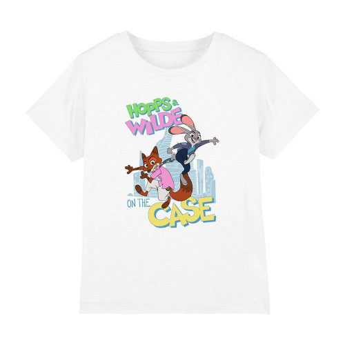 Front - Zootopia 2 Childrens/Kids On The Case Judy Hopps & Nick Wilde T-Shirt