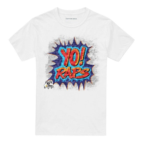 Front - Yo! MTV Raps Unisex Adult Brick Wall T-Shirt