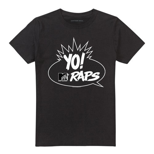 Front - Yo! MTV Raps Unisex Adult Logo T-Shirt