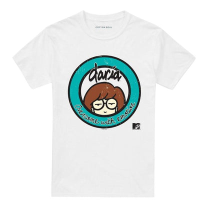 Front - Daria Unisex Adult Overcome With Emotion Logo T-Shirt