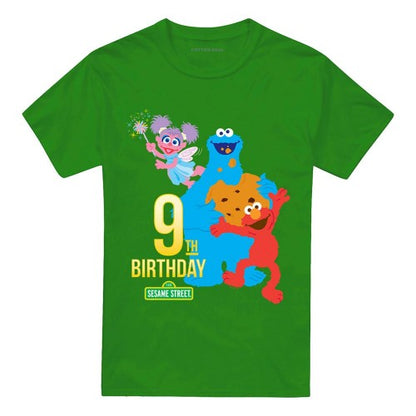 Front - Sesame Street Unisex Adult 9th Birthday T-Shirt
