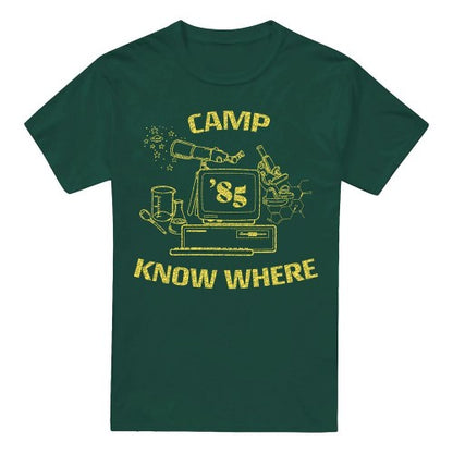 Front - Stranger Things Mens Camp Know Where 1989 T-Shirt
