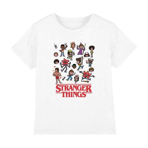 Front - Stranger Things Childrens/Kids Cartoon Character T-Shirt