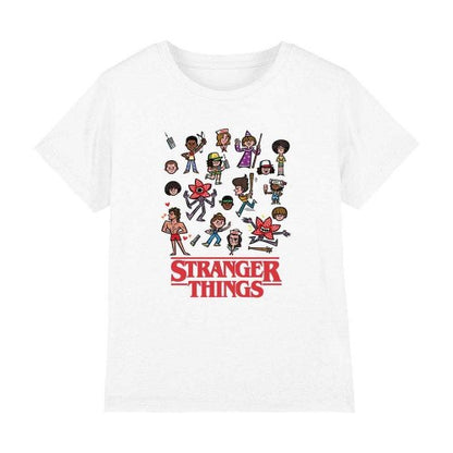 Front - Stranger Things Childrens/Kids Cartoon Character T-Shirt