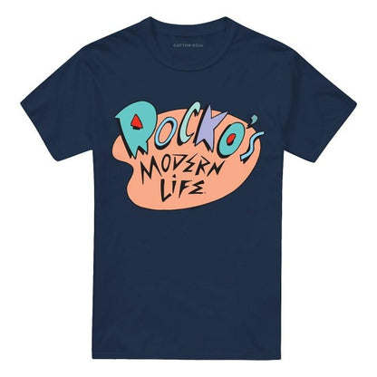 Front - Rocko´s Modern Life Unisex Adult Retro Logo T-Shirt